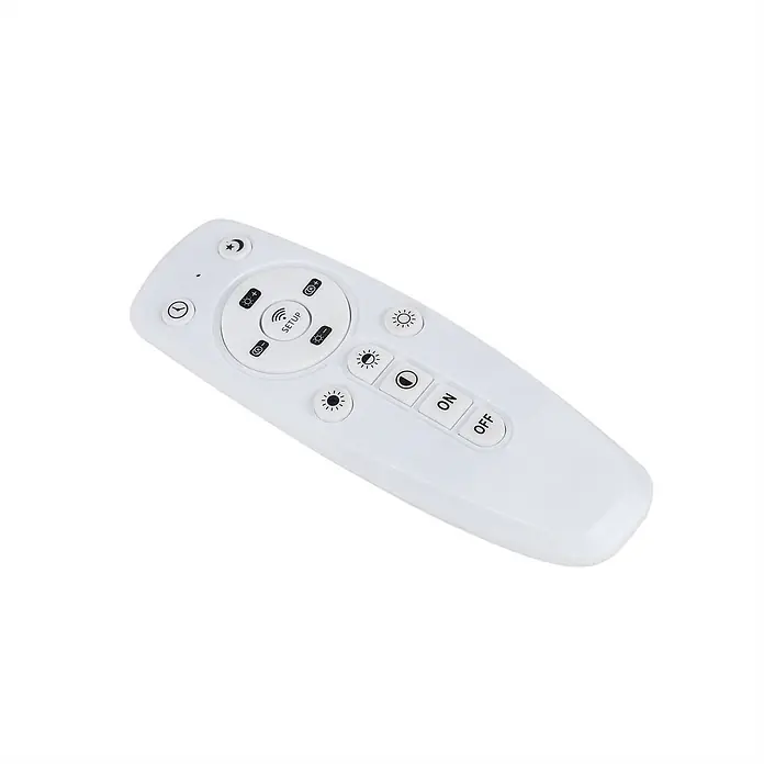 Lindby LED-Panel Luay - weiß / opal, weiß / opal - Weiße Fernbedienung für Beleuchtung mit Tasten für Ein/Aus, Dimmen, Farbtemperatur und Schlafmodus.