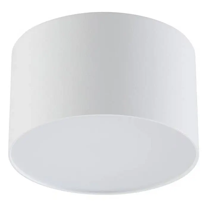 Lindby LED Aufbauleuchte weiß Ø 11 cm, Aufbaustrahler, Deckenspot 9W LED -  - Weiße zylindrische Deckenleuchte mit lichtdurchlässigem Diffusor.