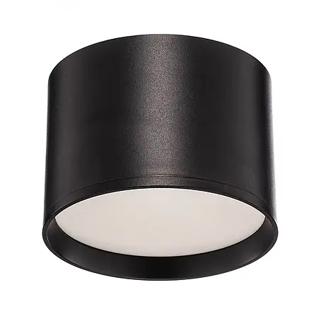 Lindby LED Aufbauleuchte schwarz Ø 12 cm, Aufbaustrahler, Deckenaufbauspot