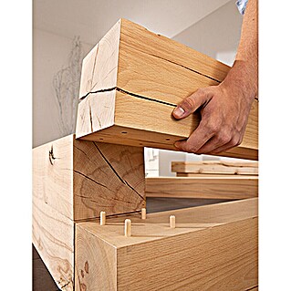 Massiv Blox Holzbalken  (L x B x H: 180 x 15 x 15 cm)