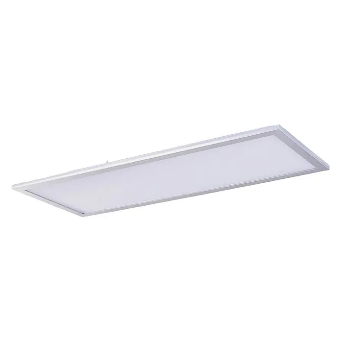 Lindby LED-Panel Livel - alu / grau / zink, weiß / opal, Neutralweiß - Rechteckige LED-Panel-Leuchte mit weißem Diffusor und silbernem Rahmen zur Decken- oder Pendelmontage.