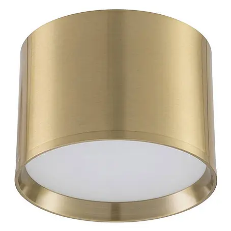 Lindby LED Aufbauleuchte gold Ø 12 cm, Aufbaustrahler, Deckenspot 15W LED