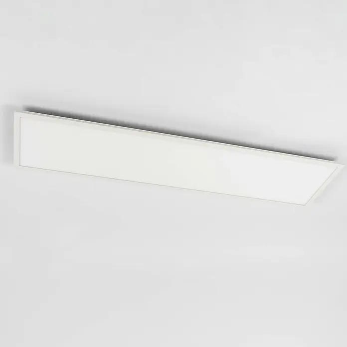 Lindby LED-Panel Luay - weiß / opal, weiß / opal - Weißes, rechteckiges LED-Deckenlichtpaneel.