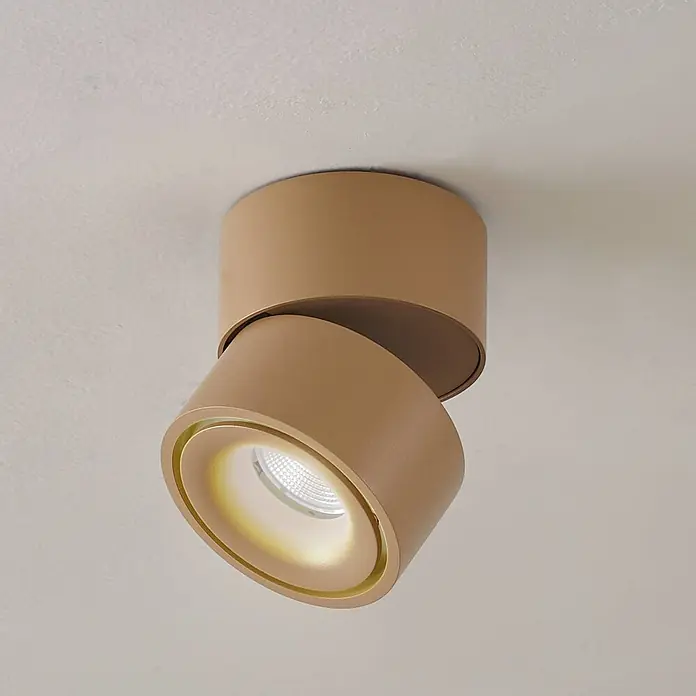 Arcchio LED Deckenlampe in braun, Deckenstrahler -  - Beiger, verstellbarer LED-Deckenstrahler mit warmem Licht.