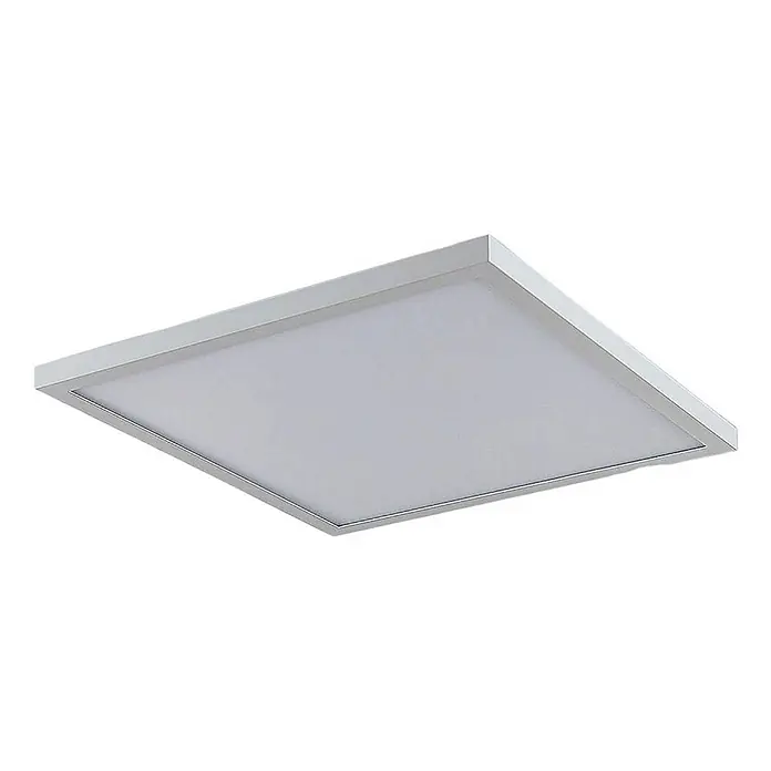 Lindby LED Panel / Deckenleuchte 40 x 40 cm, dimmbar, mit Fernbedienung -  - Flache, weiße LED-Panel-Leuchte mit schmalem Rahmen und mattem Diffusor.