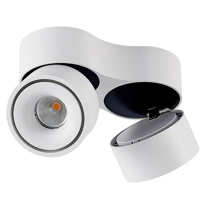 Arcchio LED Deckenlampe in weiß, Deckenstrahler -  - Weißer, verstellbarer, doppelter LED-Aufbaustrahler.