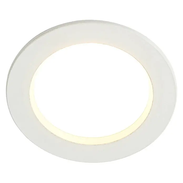 Arcchio Deckenstrahler Milaine - weiß / opal, weiß / opal - Weißer runder LED-Einbaustrahler mit warmweißem inneren Leuchten.