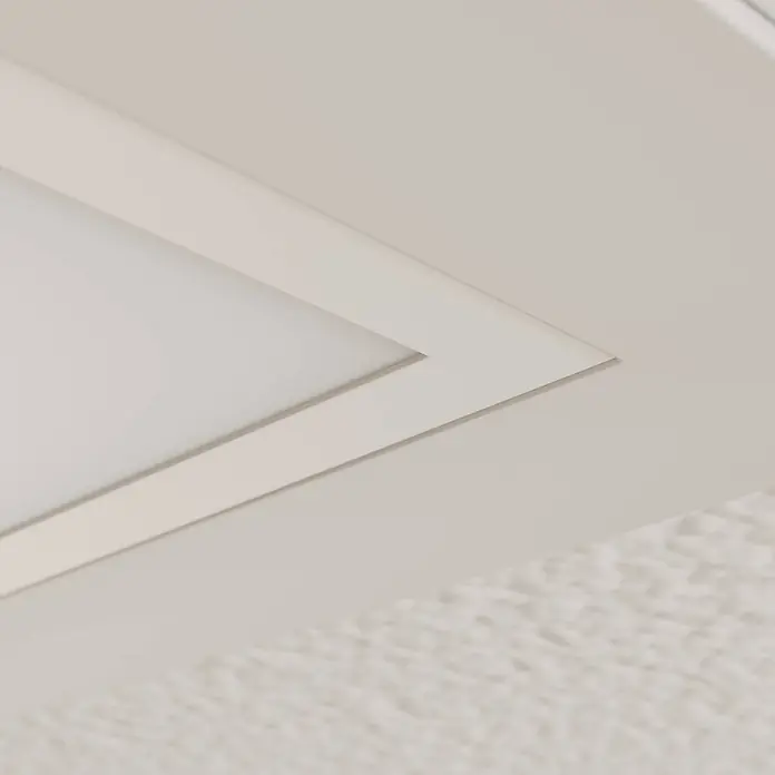 Arcchio LED Panel Deckenleuchte in weiß, Deckenlampe Büro -  - Weißes, bündig in einer hellen Decke montiertes LED-Einbaupanel.