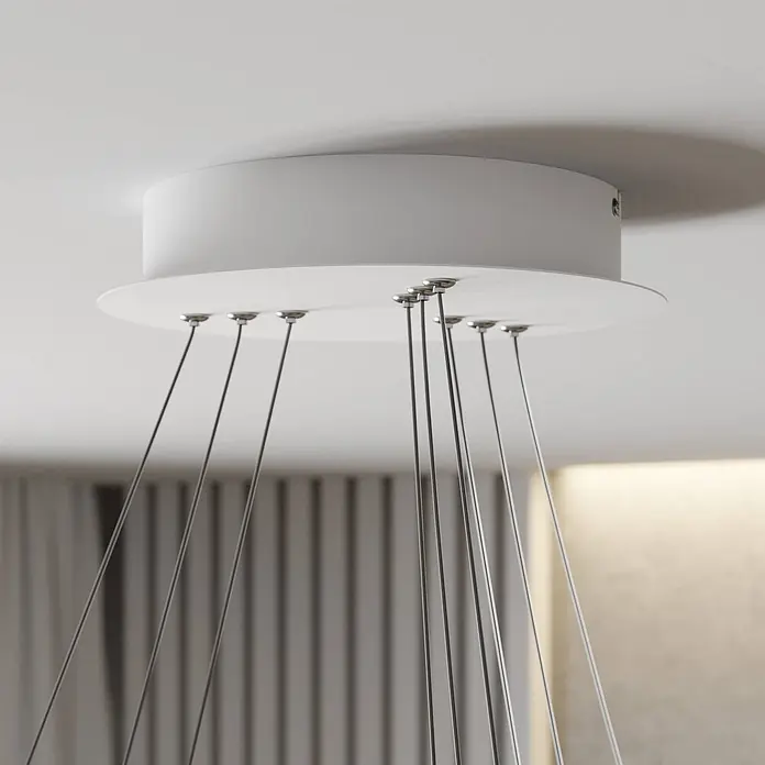 Lucande LED Pendelleuchte modern dimmbar, Esstisch Hängelampe Metall, - 