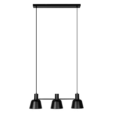 Lucande Pendelleuchte in schwarz matt, Hängelampe