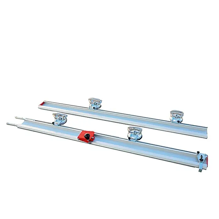 Heka Cortador manual de azulejos ThinCut - Apto para: Cerámica y placas de vidrio finos, Longitud de corte máx.: 3.000 mm - Dos guías de corte de azulejos con ventosas para cortes precisos. Ideal para trabajos de alicatado profesionales y proyectos de bricolaje.