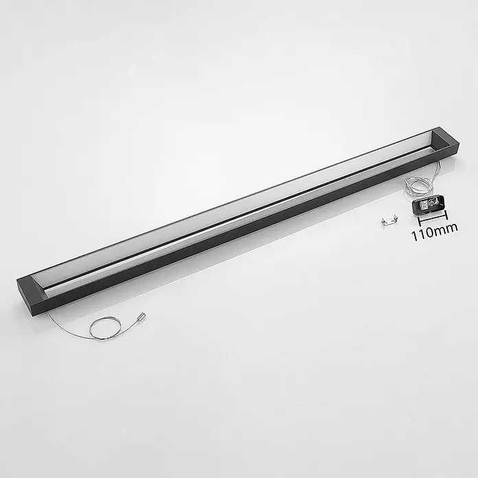 Arcchio LED Pendelleuchte Büro 162 cm, LED-Hängelampe Büroleuchte 4000K -  - Dunkelgraue lineare LED-Leuchte mit matter Abdeckung, inklusive Stromanschluss und Aufhängedraht.