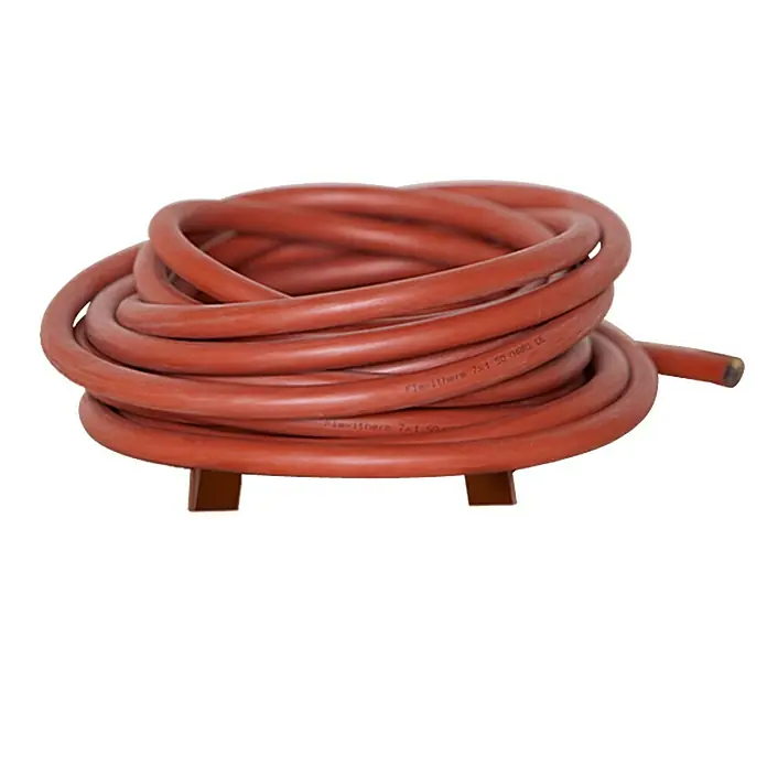 Weka Silikonkabel - 6,5 m, Geeignet für: Classic-Ofen OS 7,5 + 9 kW - Aufgewickelter Flexitherm Heizschlauch, ideal für Heizsysteme, robust und flexibel.