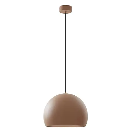 Lucande LED Pendelleuchte in hellbraun, Hängelampe