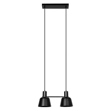 Lucande Pendelleuchte in schwarz matt, Hängelampe