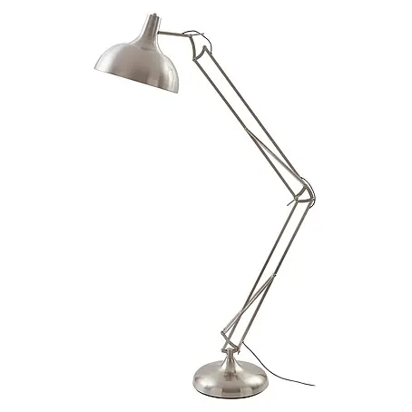 Lindby Stehlampe Wohnzimmer in silber, Stehleuchte