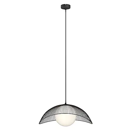 Lindby Pendelleuchte in schwarz, weiß, Hängelampe