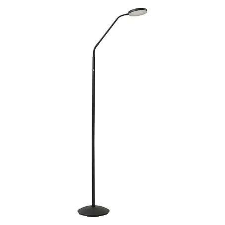 Lindby LED Stehlampe Wohnzimmer in schwarz, transparent, dimmbar