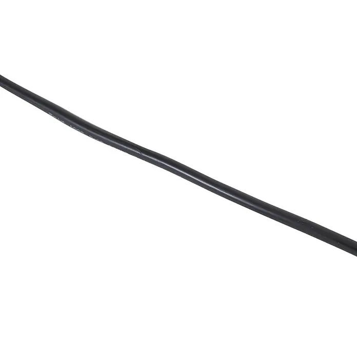 Lindby LED Stehlampe Wohnzimmer in schwarz, dimmbar Stehleuchte -  - Schwarzes Elektrokabel, diagonal positioniert.