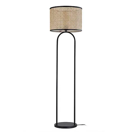 Lindby Stehlampe Wohnzimmer in holz, Stehleuchte