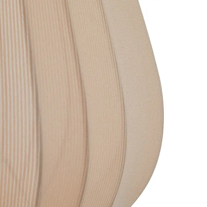 Lindby Stehlampe Wohnzimmer, Tripod in beige, Stehleuchte -  - Hellbeiges geripptes elastisches Gewebe, das seine flexible Textur und Webart zeigt.