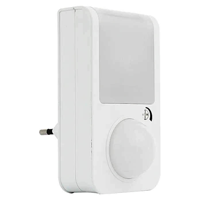 Ritter Leuchten LED-Nachtlicht - 2,5 W, Weiß, L x B x H: 8 x 6,5 x 11 cm, Bewegungsmelder - Weißes Nachtlicht mit Bewegungssensor und Stecker, ideal für Flure und Kinderzimmer, bietet Sicherheit und Komfort.
