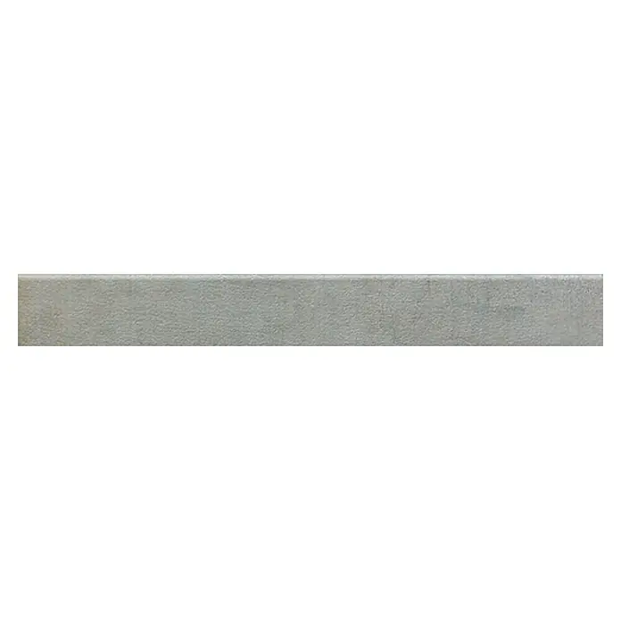 Sockelfliese Twin - 7,5 x 60,4 cm, Anthrazit, Matt - Graue Bordüre mit einer leicht rauen Textur, ideal für den Einsatz als Flieseneinfassung oder als dekoratives Element an Wänden.
