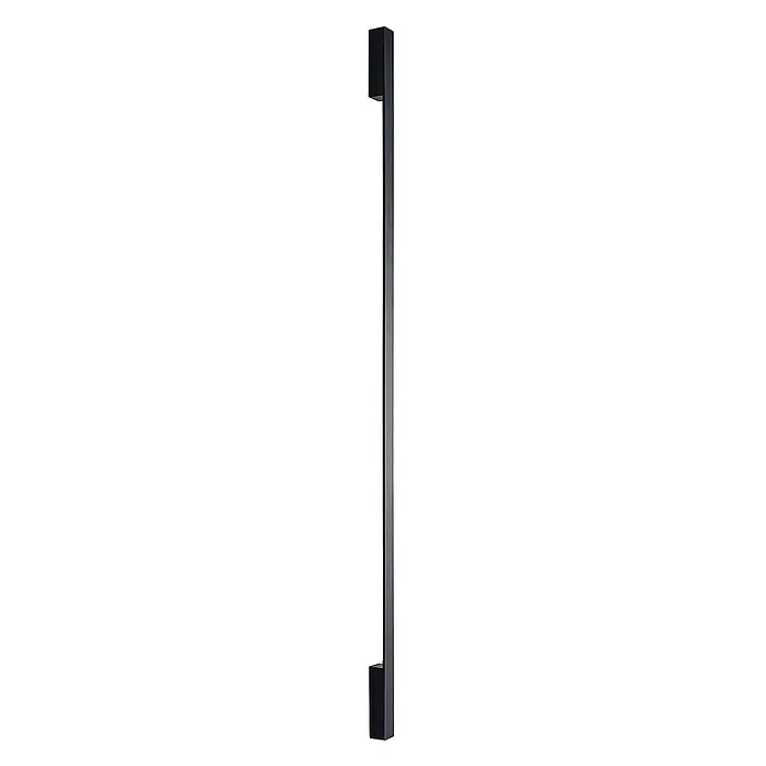 Arcchio LED Wandleuchte innen in schwarz, Wandlampe -  - Schwarzer, mattierter, rechteckiger Türgriff.