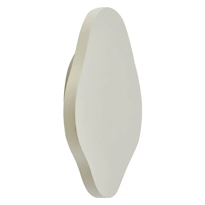 Lindby LED Wandleuchte innen in beige, up down Wandlampe -  - Matte, cremefarbene, organisch geformte Wandplatte mit geschwungenem, skulpturalem Design.