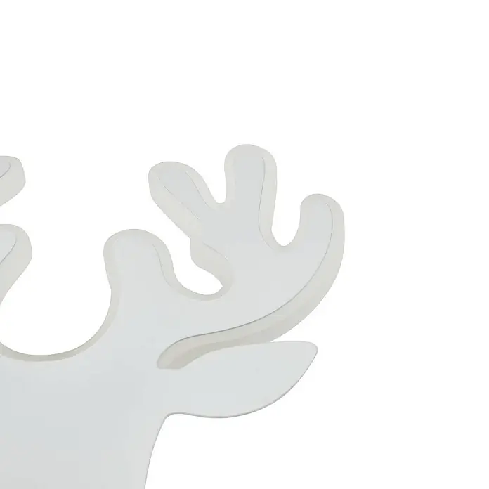 Lindby LED Wandleuchte innen in weiß, up down Wandlampe -  - Weiße, geweihförmige Dekoleuchte mit sichtbarer beleuchteter Kante.