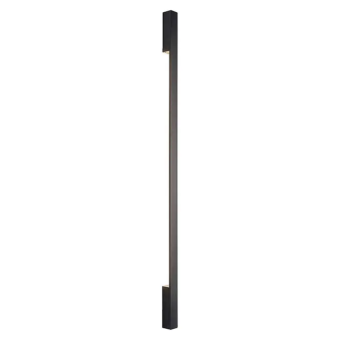 Arcchio LED Wandleuchte innen in schwarz, Wandlampe -  - Schwarze, rechteckige LED-Außenleuchte, die nach oben und unten leuchtet.