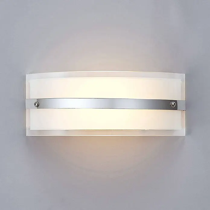 Lindby Wandleuchte Zinka - weiß / opal