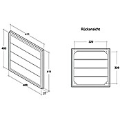 Air-Circle Jalousieklappe FS 14 (Passend für: Außenwand-Ventilator Basic 200)