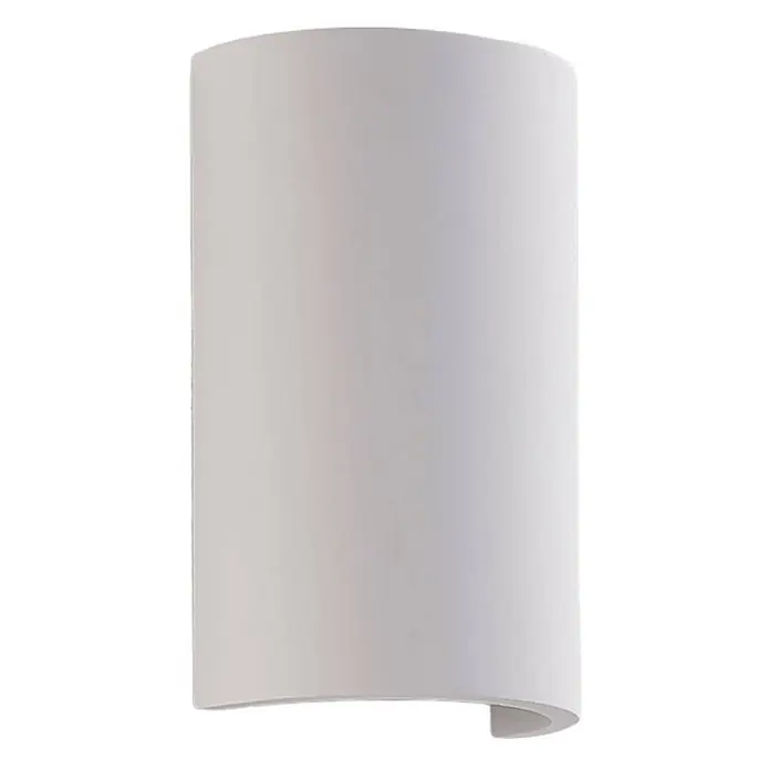 Lindby LED Wandleuchte innen in weiß, Wandlampe -  - Weißes, gebogenes Wandlicht für indirekte Beleuchtung.