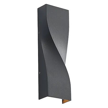Lucande LED Wandleuchte aussen in anthrazit, Aussenlampe Wand