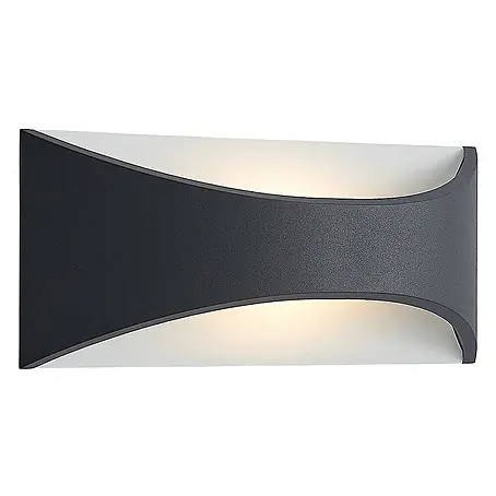 Lindby LED Wandleuchte aussen in anthrazit, weiß, Aussenlampe Wand