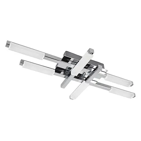 Lindby LED Deckenlampe in weiß, chrom, Deckenleuchte