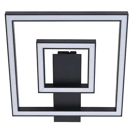 Lindby LED Deckenlampe in schwarz, Deckenleuchte