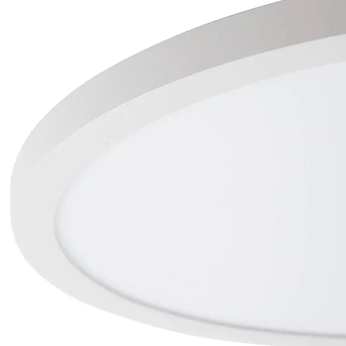 Arcchio LED Deckenlampe in weiß, dimmbar Deckenleuchte rund -  - Weiße runde LED-Deckenleuchte zur Einbaumontage.