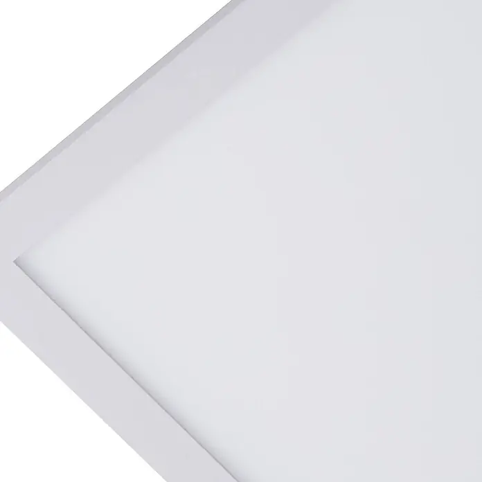 Lindby LED-Panel Lamin - weiß / opal - Weißes rechteckiges Flachbild-Lichtpanel mit dünnem Rahmen.