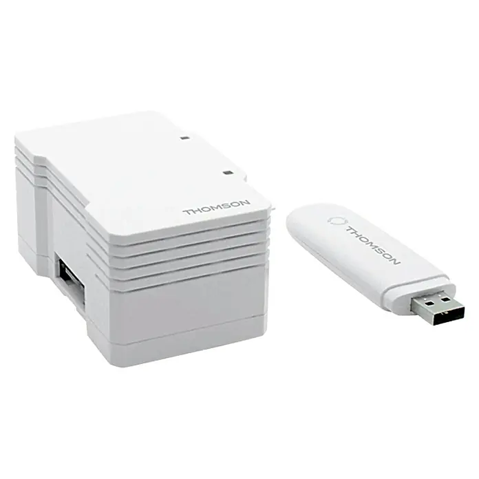 Thomson Backup-Batterie - Passend für: Thomson Thombox, Lithium - Drahtlose Router-Hardware von Thomson, inklusive USB-Dongle für Konnektivität.