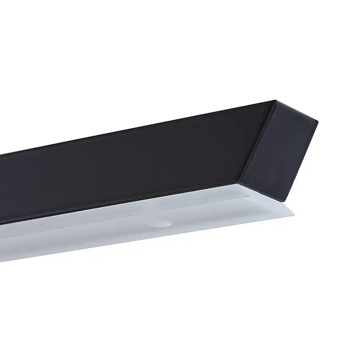 Lucande LED Pendelleuchte in schwarz, dimmbar Hängelampe -  - Schwarz-weiße Linearleuchte mit abgeschrägtem Enddesign.
