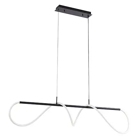 Lucande LED Pendelleuchte in schwarz, Hängelampe