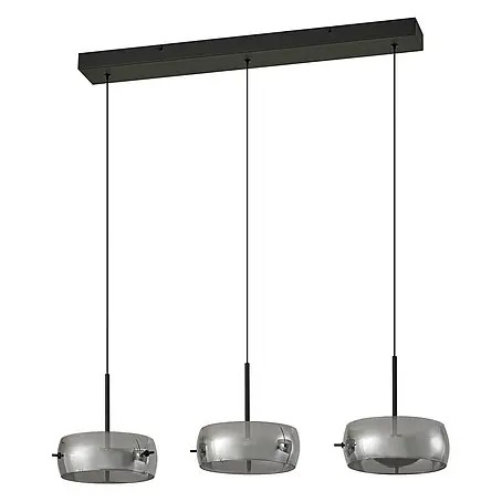 Lucande LED Pendelleuchte in schwarz, dimmbar Hängelampe