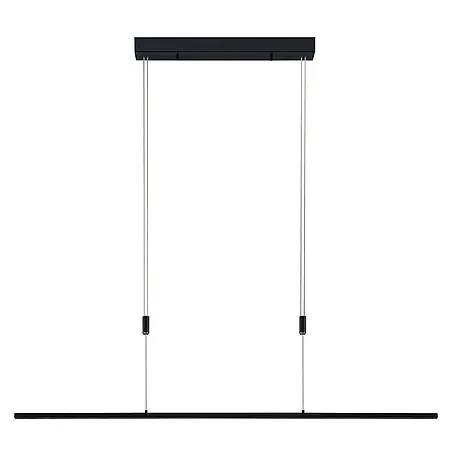 Lucande LED Pendelleuchte in schwarz matt, Hängelampe