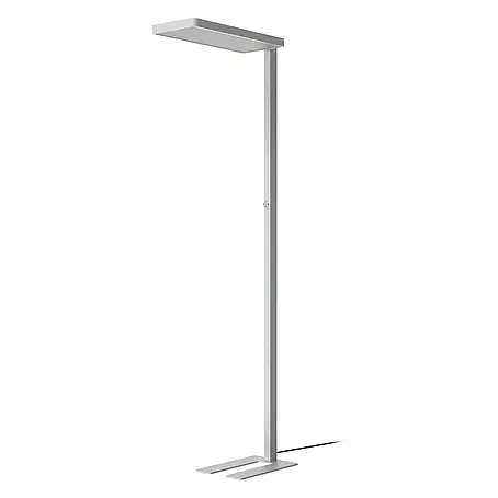 Arcchio LED Stehlampe Büro in silber, up down Büroleuchte