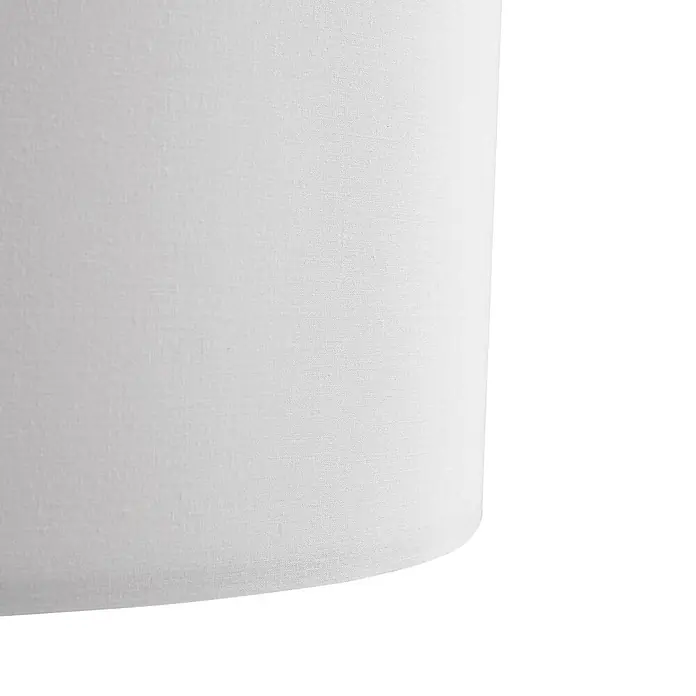 Lindby Stehlampe Wohnzimmer, Tripod in weiß, holz, Stehleuchte -  - Weißer Stoff-Lampenschirm mit feiner Webstruktur.