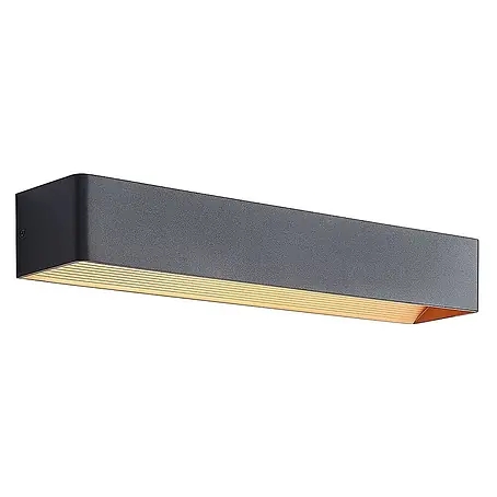 Arcchio LED Wandleuchte innen in schwarz, gold, Wandlampe