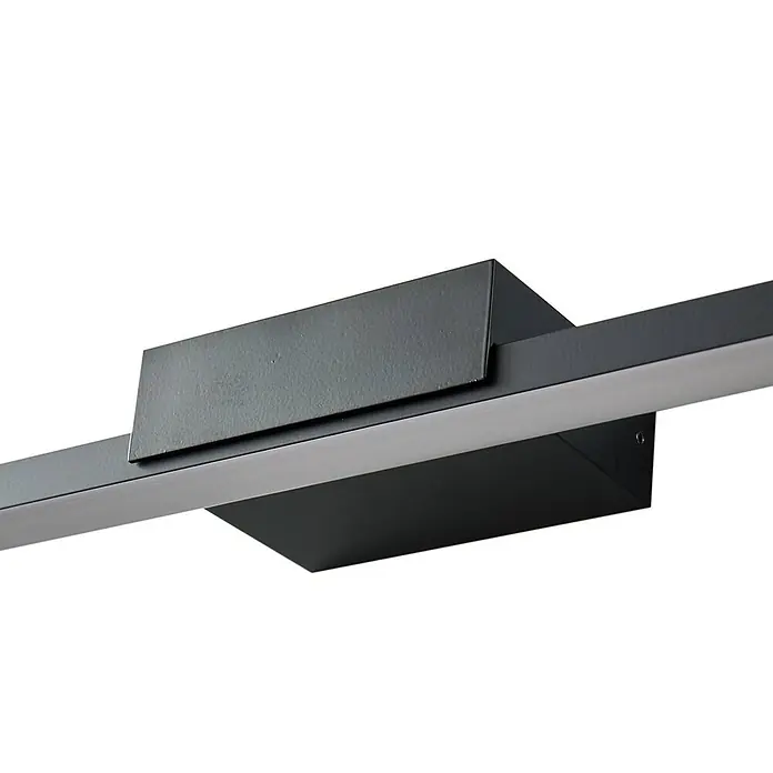 Lucande LED Wandleuchte innen in schwarz, Wandlampe -  - Schlanke, lineare LED-Leuchte in Mattschwarz mit weißem Diffusor, ideal für moderne Einrichtungen.