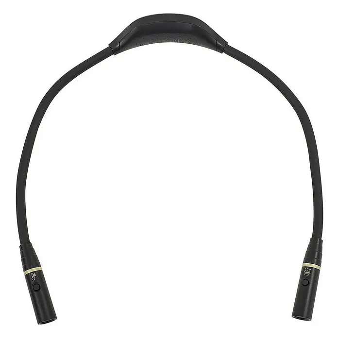 Lindby LED Wandleuchte innen in schwarz, dimmbar up down Leselampe Wand -  - Schwarze flexible Nackenleuchte mit zwei verstellbaren Lichtern und Bedientasten an jedem Ende.